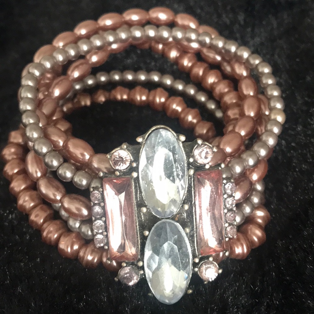Jewel tone statement bracelet